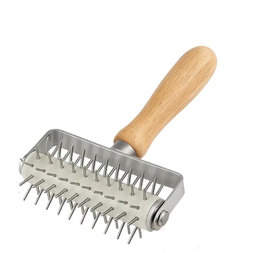 Pizza Pastry Dough Docker Roller Wheel Hole Punch Cake Pie Bread Tool Baking New